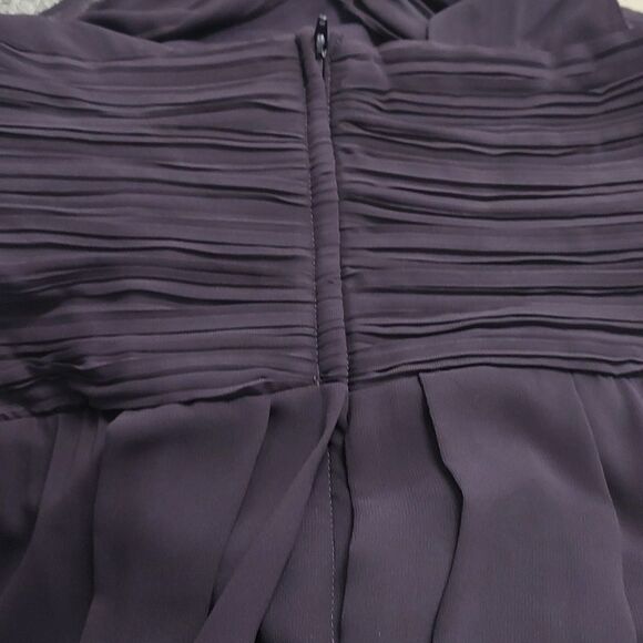 Bill Levkoff Plum Bridesmaid Prom Wedding, Graduation Cocktail Dress Sz 12 NWOT - Picture 7 of 9
